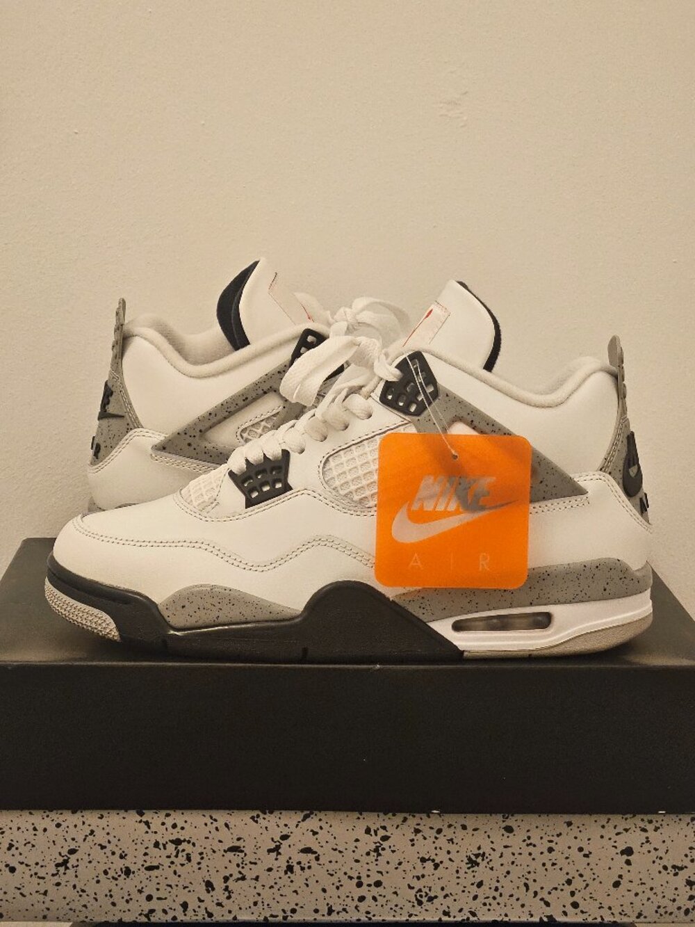 Air Jordan 4 Retro  'White Cement'  size 8 Men's
